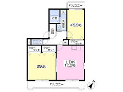 間取図画像 2LDK