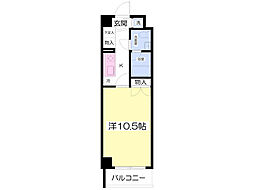 トゥール御殿場 1Kの間取図画像
