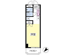メゾンセレナーデ ワンルームの間取図画像