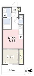 MAYFAIRHONMACHIPREMIUM 1LDKの間取図画像
