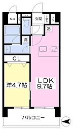 ブール・ド・ネイジュ 1LDKの間取図画像