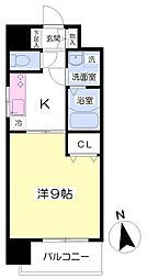 シルキーブリーズ山越 1Kの間取図画像