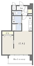 アーバン山越 ワンルームの間取図画像