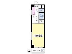 レクセル本町 1Kの間取図画像