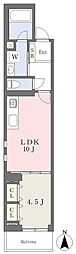 FELICE道後 1LDKの間取図画像