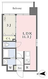 MAYFAIRHONMACHIPREMIUM 1LDKの間取図画像
