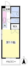 サンハイツ道後 ワンルームの間取図画像