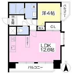 ロイヤルアネックスベイフロント 1LDKの間取図画像