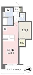 ベルソーレ道後今市 1LDKの間取図画像