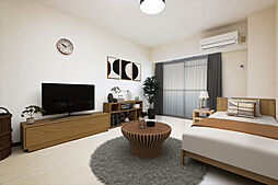 オーベルビル 906 9階1Kのリビング/ダイニング