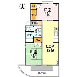 フレンドリー91C 2LDKの間取図画像