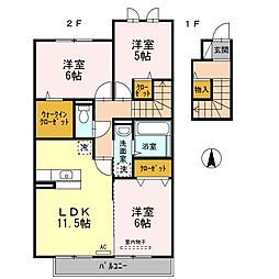 ル・コックB 3LDKの間取図画像