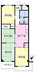 メゾン吹鳳 4DKの間取図画像