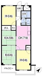 メゾン吹鳳 4DKの間取図画像