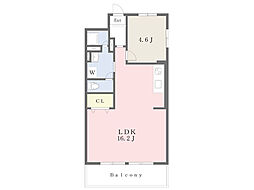 伊予鉄道市駅線 勝山町駅 徒歩3分の賃貸マンション 4階1LDKの間取り