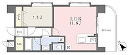 ウインドビュー大街道 1LDKの間取図画像