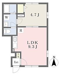 LUMIELE樽味 1LDKの間取図画像