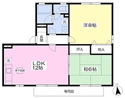 ブランシェプレジールB 2LDKの間取図画像