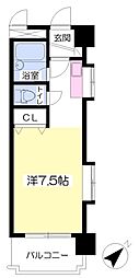 ステラハイツ湯渡 ワンルームの間取図画像