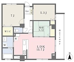 THE岩崎 3LDKの間取図画像