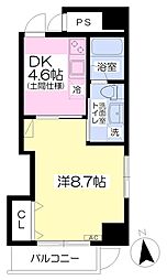 FELICE大手町 1DKの間取図画像