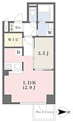 ユナイテッド勝山プレステージ 1LDKの間取図画像