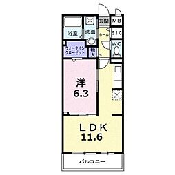 間取図画像 1LDK