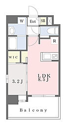 アルティザ博多ミッドシティ 1LDKの間取図画像