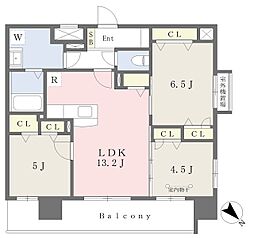ルーチェフェリス・レジデンス竹下 3LDKの間取図画像