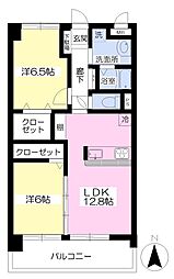 GardenApartment 2LDKの間取図画像