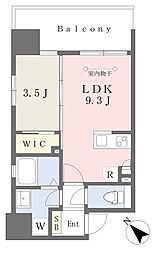 メゾンドラパンブラン 1LDKの間取図画像