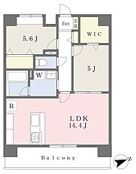 ドゥ・アンディオールファースト 2LDKの間取図画像