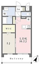 コンシェリアOZU 1LDKの間取図画像