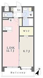 フローラルシティ 2DKの間取図画像