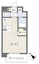 Saude ワンルームの間取図画像