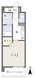 ユーマンション 1Kの間取図画像
