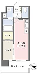 レジエル保田窪 1LDKの間取図画像