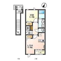 間取図画像 1LDK