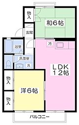 セジュール・エトワール 2LDKの間取図画像