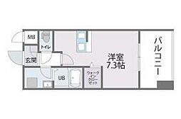 トラストレジデンス博多駅南 ワンルームの間取図画像