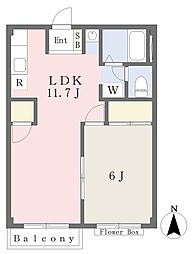 ロイヤルコーポ 1LDKの間取図画像