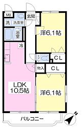間取図画像 2LDK