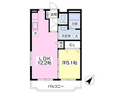 ｄｏｌｃｅ　ｖｉｔａ 3階1LDKの間取り