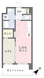 パルデンス・エコノ10 1LDKの間取図画像