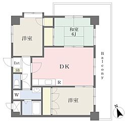 シャルム1 3LDKの間取図画像
