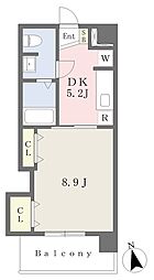 SanGleam 1DKの間取図画像