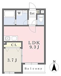 間取図画像 1LDK