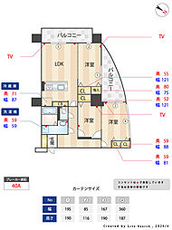 S-FORT警固タワー 3LDKの間取図画像