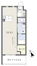 A-style室見 ワンルームの間取図画像