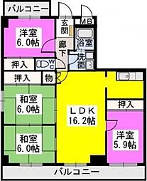 コムフォート原3 4LDKの間取図画像